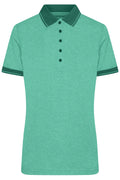 James & Nicholson Damen Melange Polo green-melange/dark-green