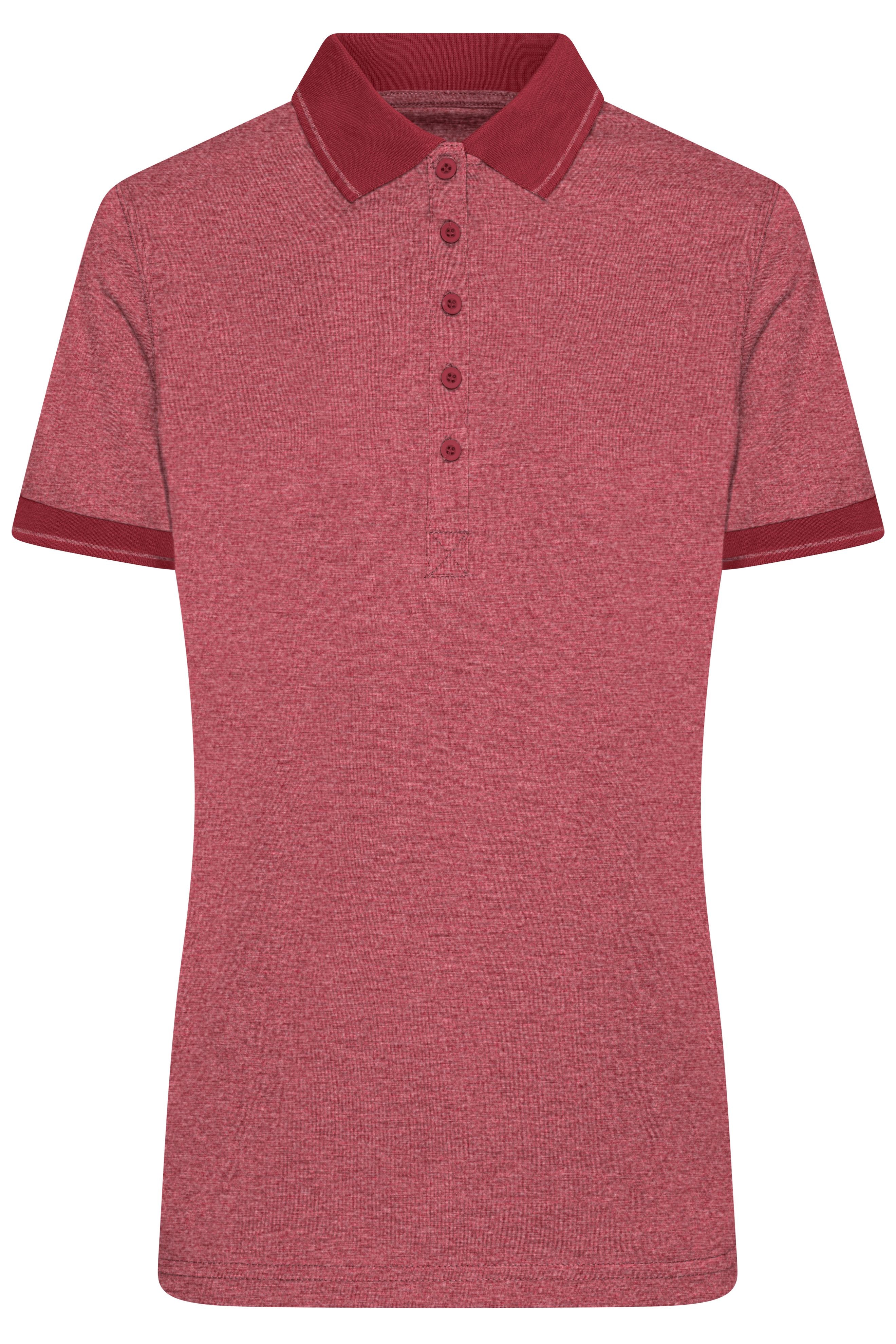 James & Nicholson Damen Melange Polo wine-melange/wine