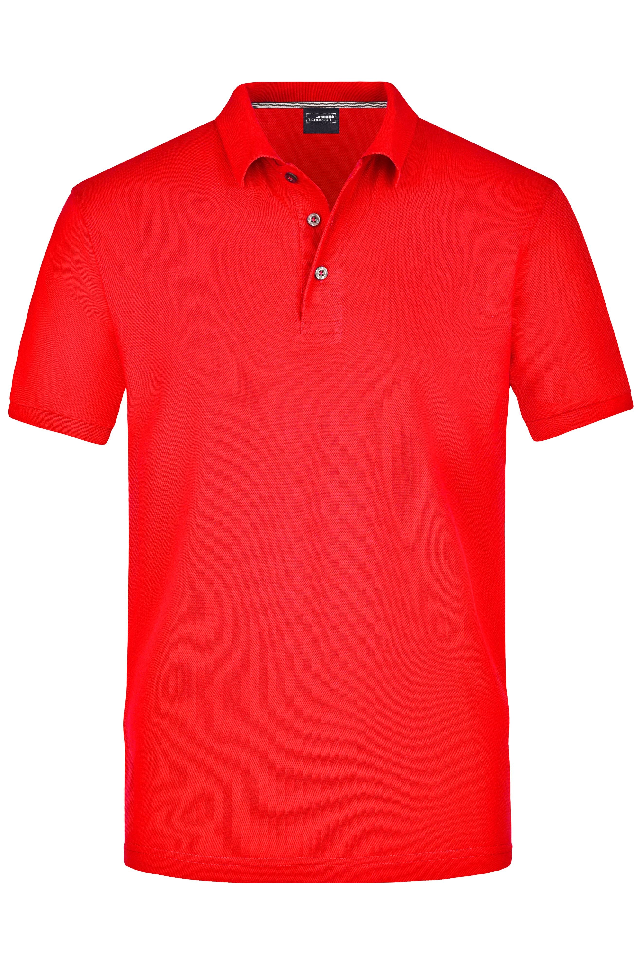 James & Nicholson Herren Pima Polo light-red