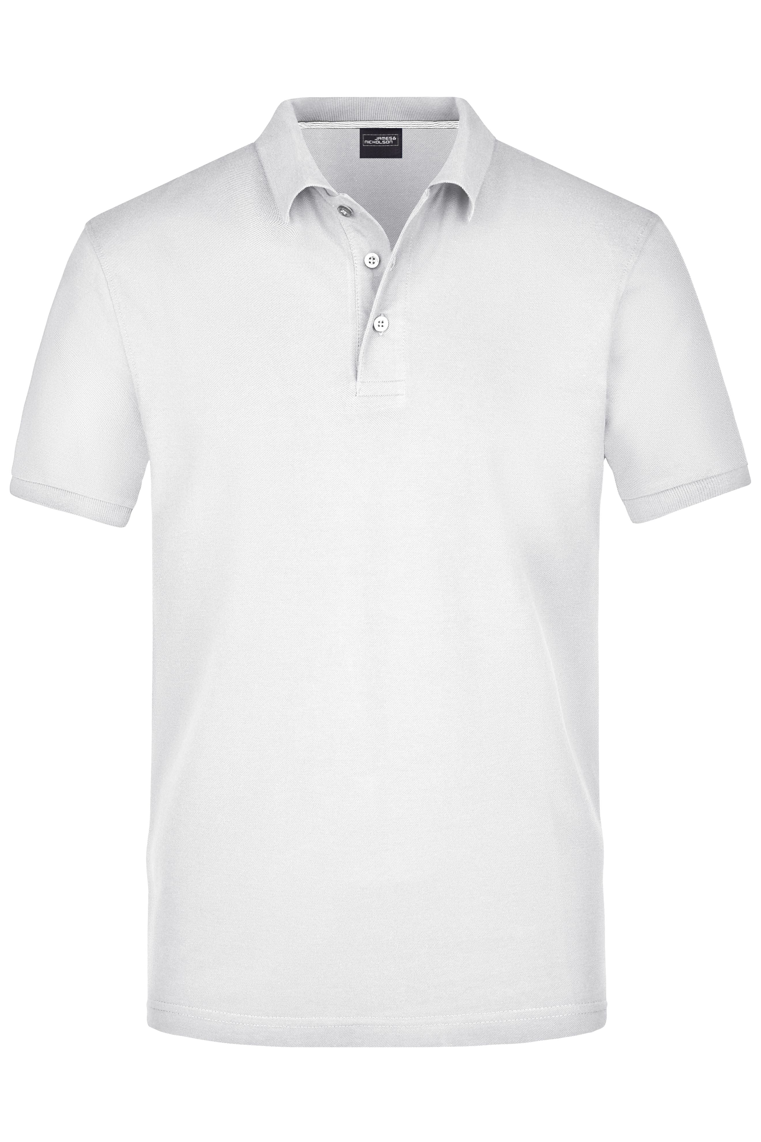 James & Nicholson Herren Pima Polo white