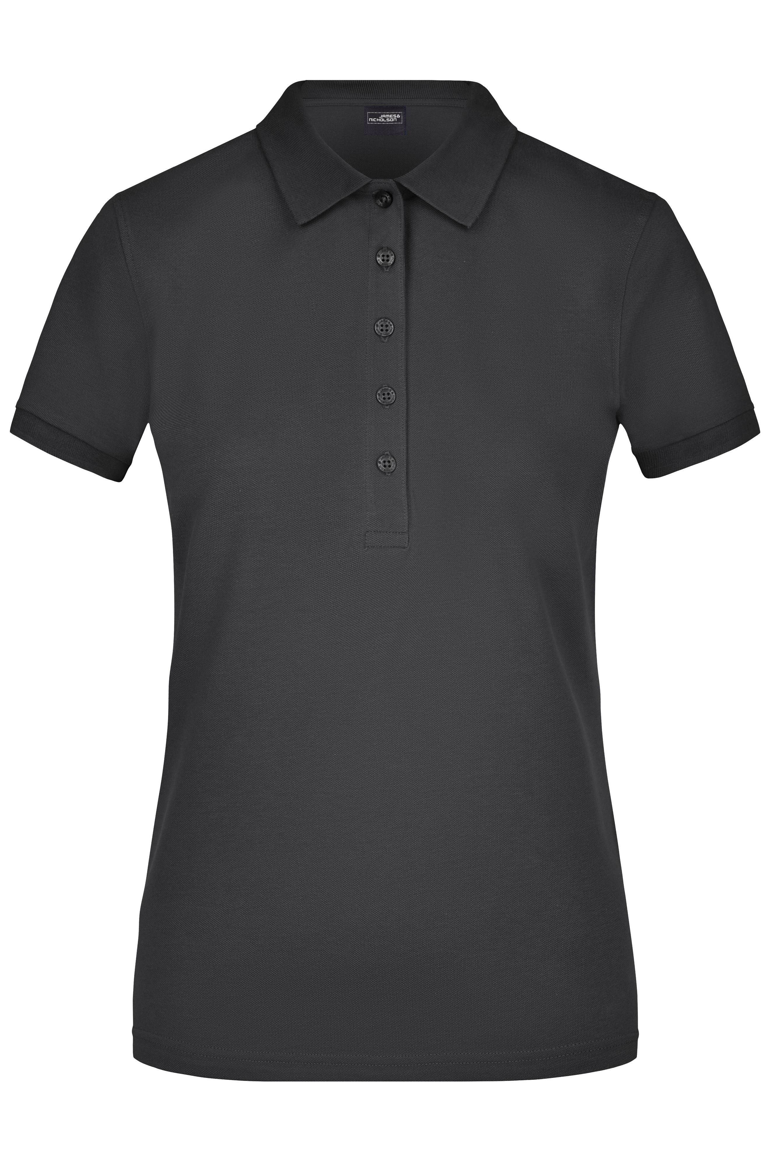 James & Nicholson Damen Elastic Pique Polo black