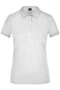 James & Nicholson Damen Elastic Pique Polo grey-heather