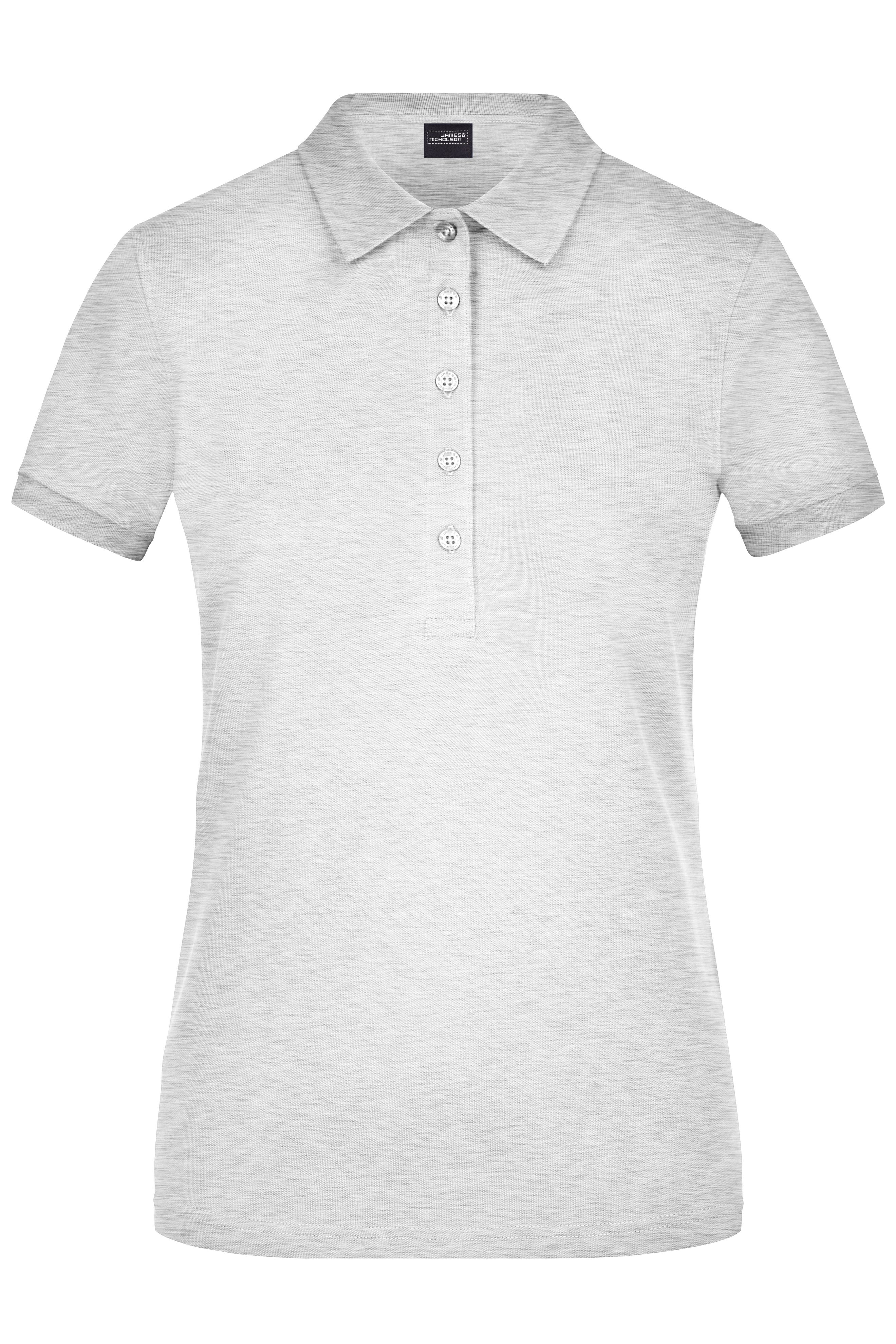 James & Nicholson Damen Elastic Pique Polo grey-heather