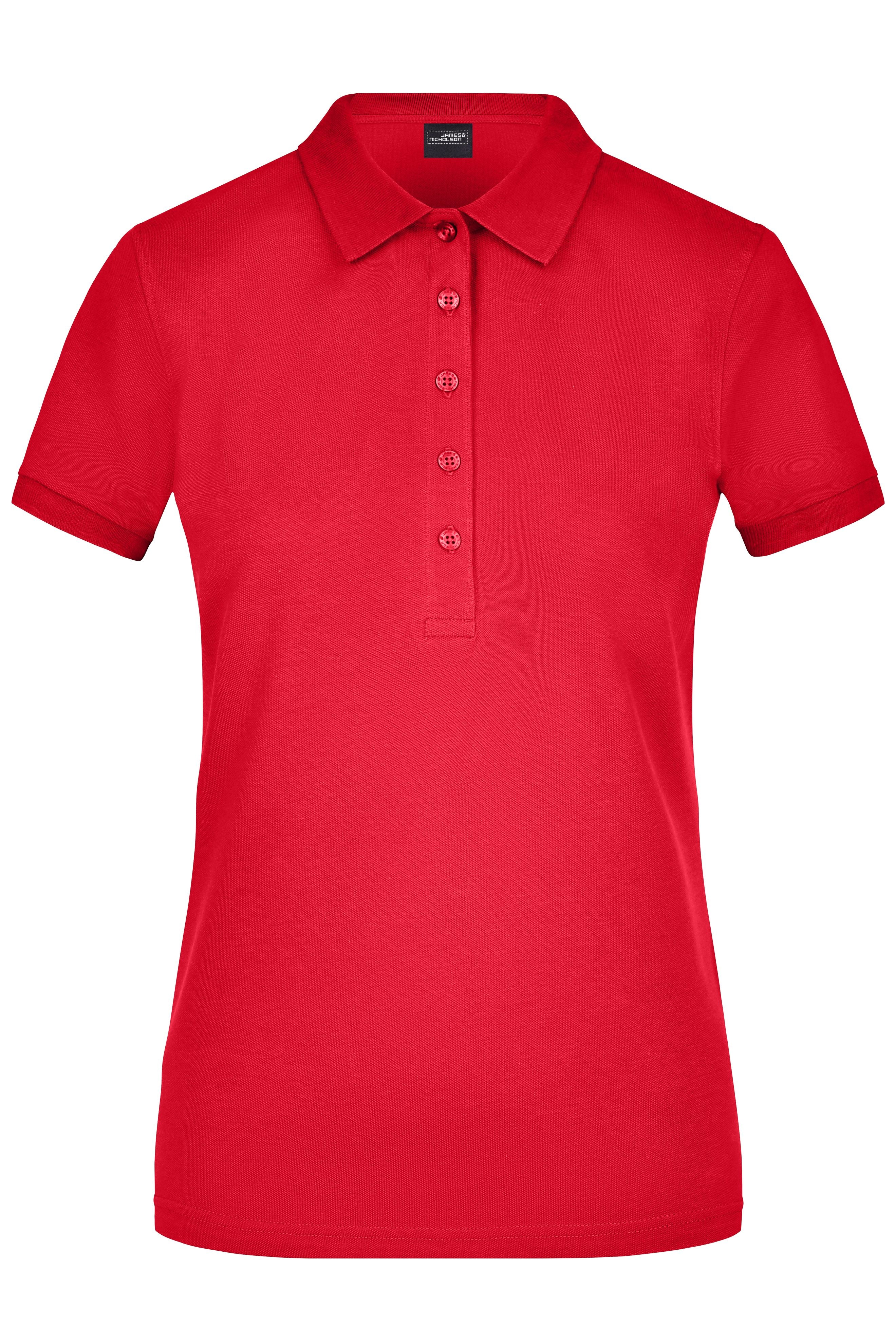 James & Nicholson Damen Elastic Pique Polo red
