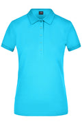 James & Nicholson Damen Elastic Pique Polo turquoise