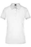 James & Nicholson Damen Elastic Pique Polo white