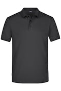 James & Nicholson Herren Elastic Pique Polo black
