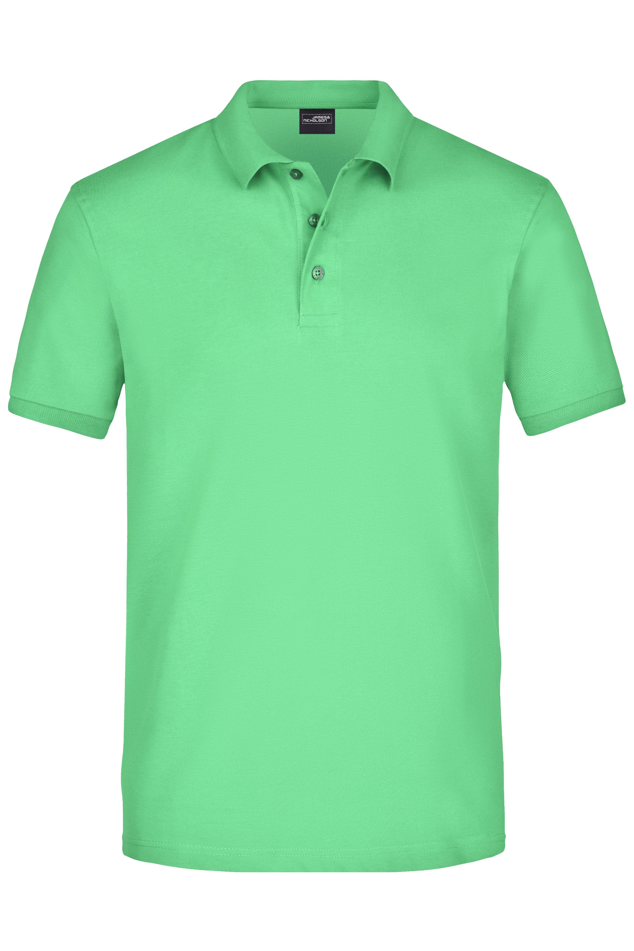James & Nicholson Herren Elastic Pique Polo lime-green