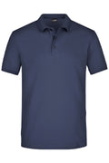 James & Nicholson Herren Elastic Pique Polo navy