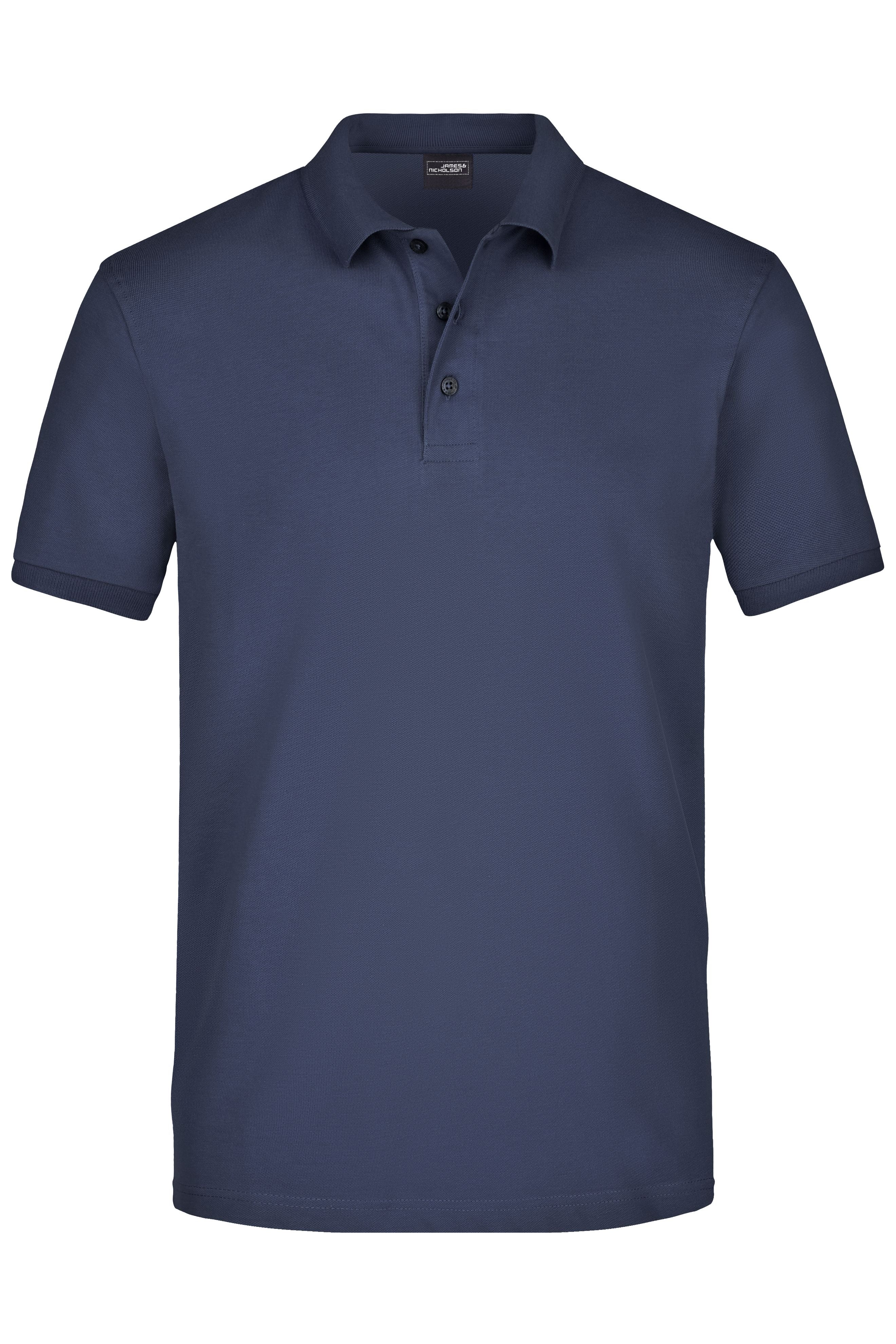 James & Nicholson Herren Elastic Pique Polo navy