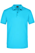 James & Nicholson Herren Elastic Pique Polo turquoise