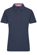 James & Nicholson Damen Trachtenpoloshirt navy/red-white