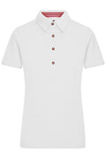 James & Nicholson Damen Trachtenpoloshirt white/red-white