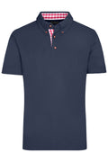 James & Nicholson Herren Trachtenpoloshirt navy/red-white