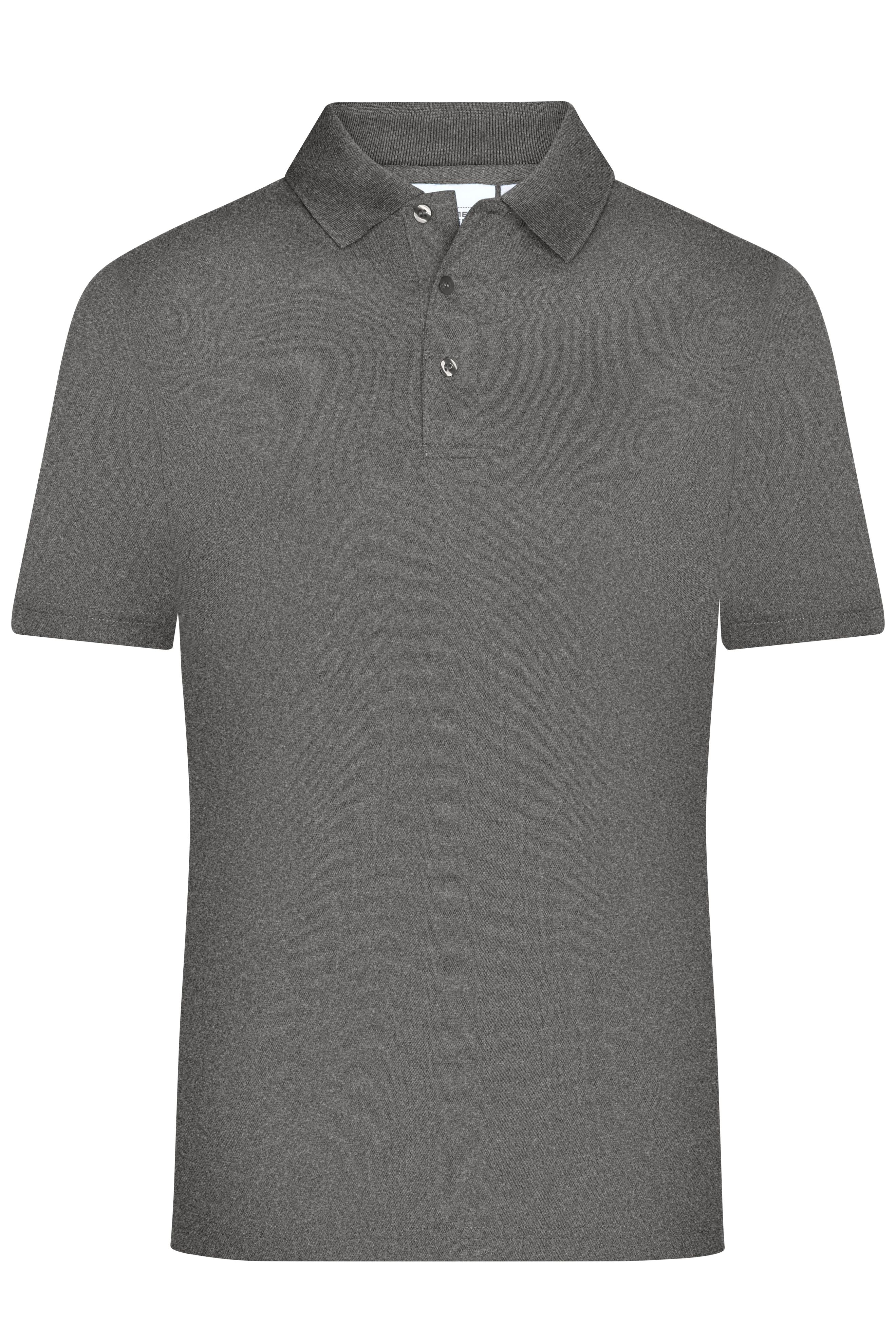 James & Nicholson Herren Aktivpolo dark-melange