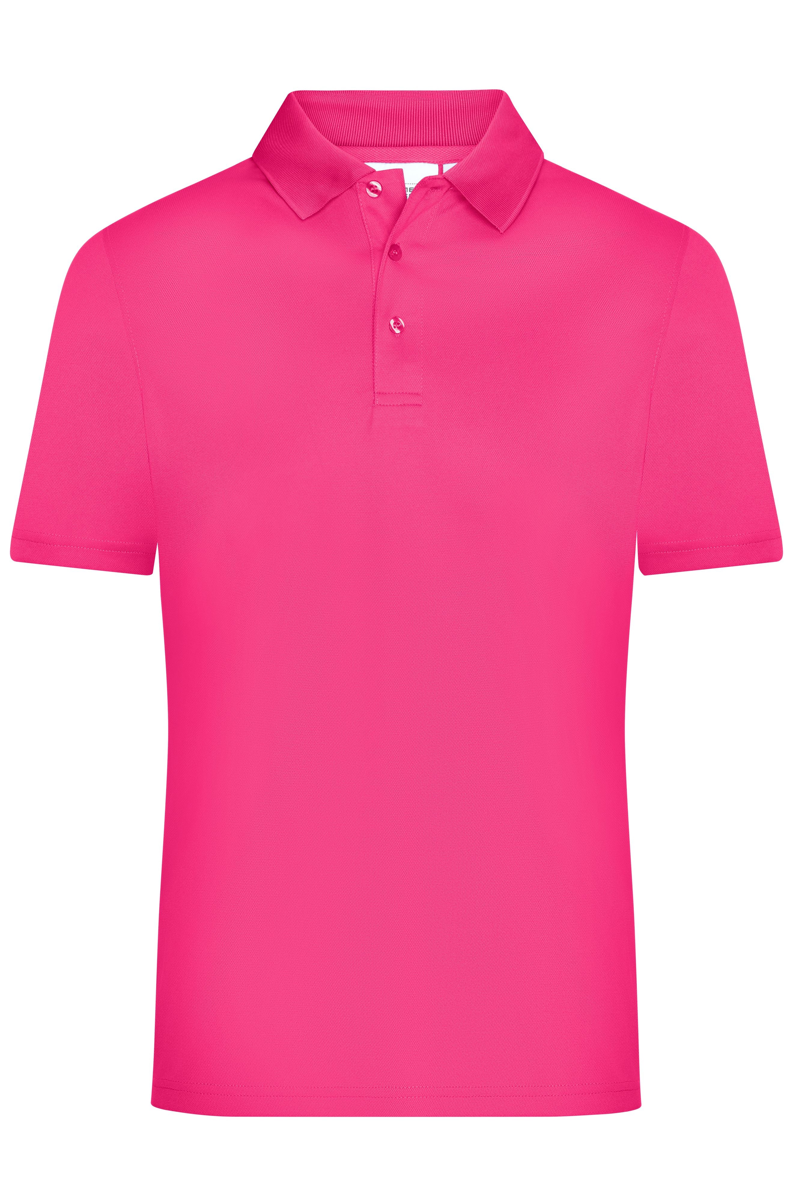 James & Nicholson Herren Aktivpolo pink