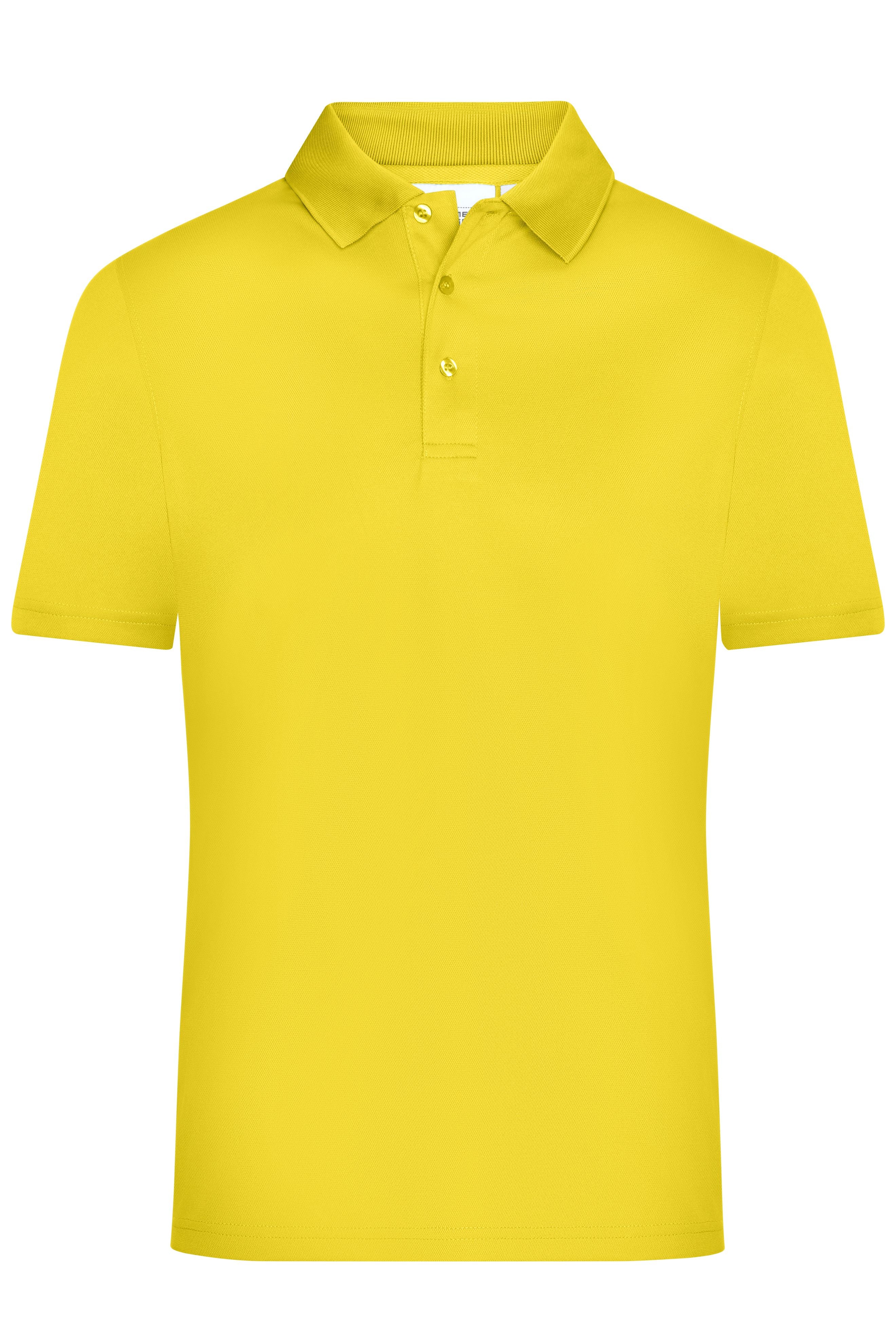 James & Nicholson Herren Aktivpolo yellow