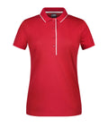 James & Nicholson Damenpolo Multi Stripe red/white