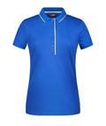 James & Nicholson Damenpolo Multi Stripe royal/white