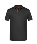 James & Nicholson Herrenpolo Multi Stripe black/red