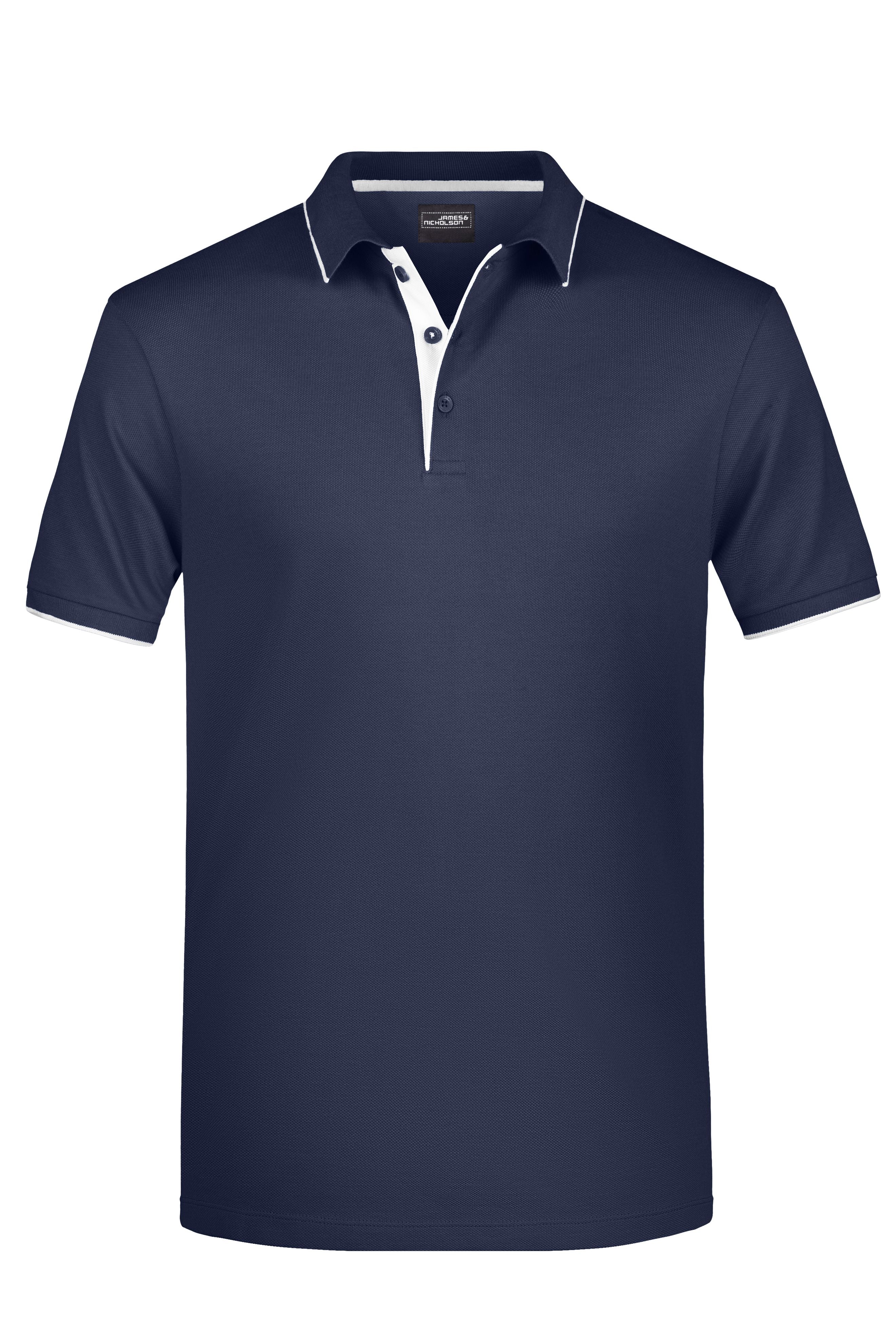 James & Nicholson Herrenpolo Multi Stripe navy/white