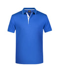 James & Nicholson Herrenpolo Multi Stripe royal/white