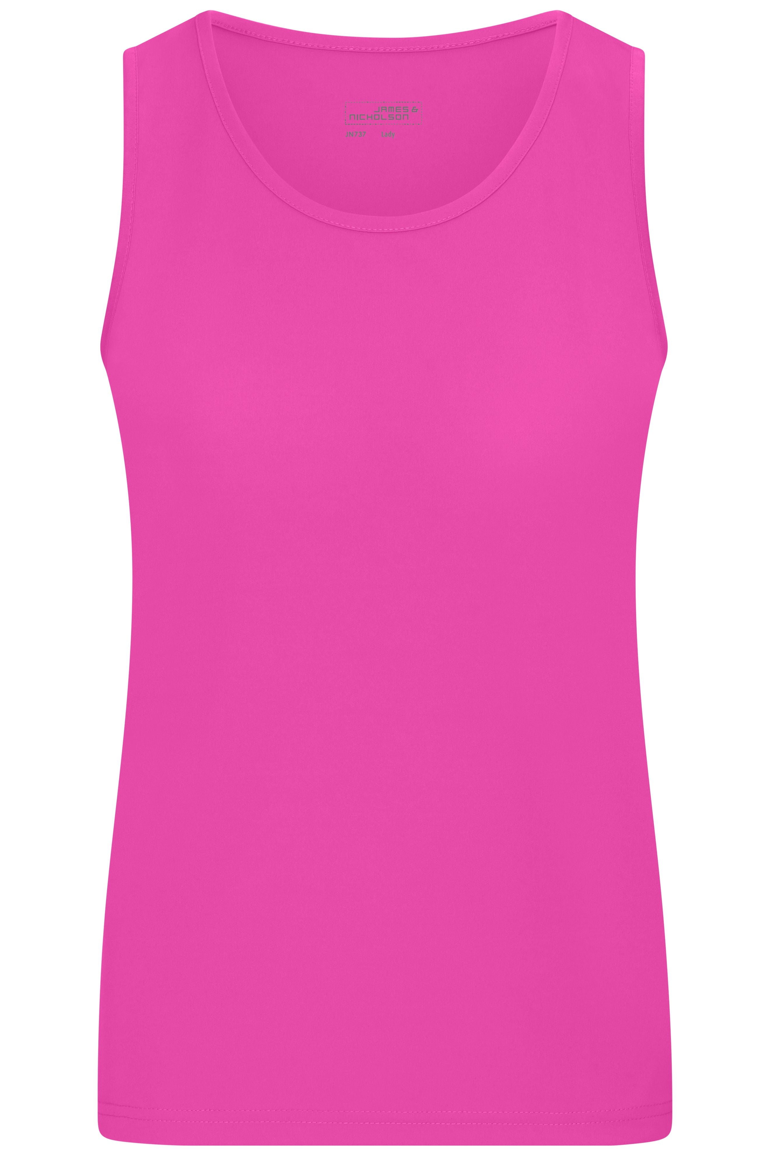 James & Nicholson Damen Funktionstop pink