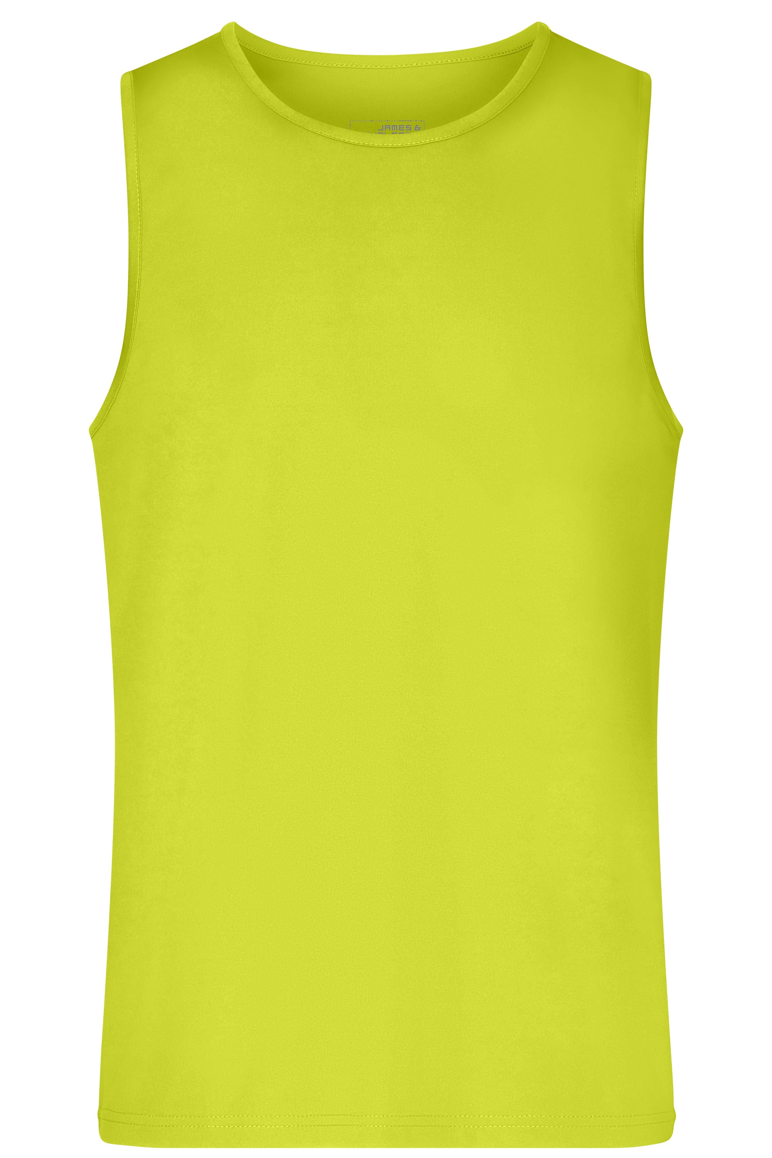 James & Nicholson Herren Funktionstop acid-yellow