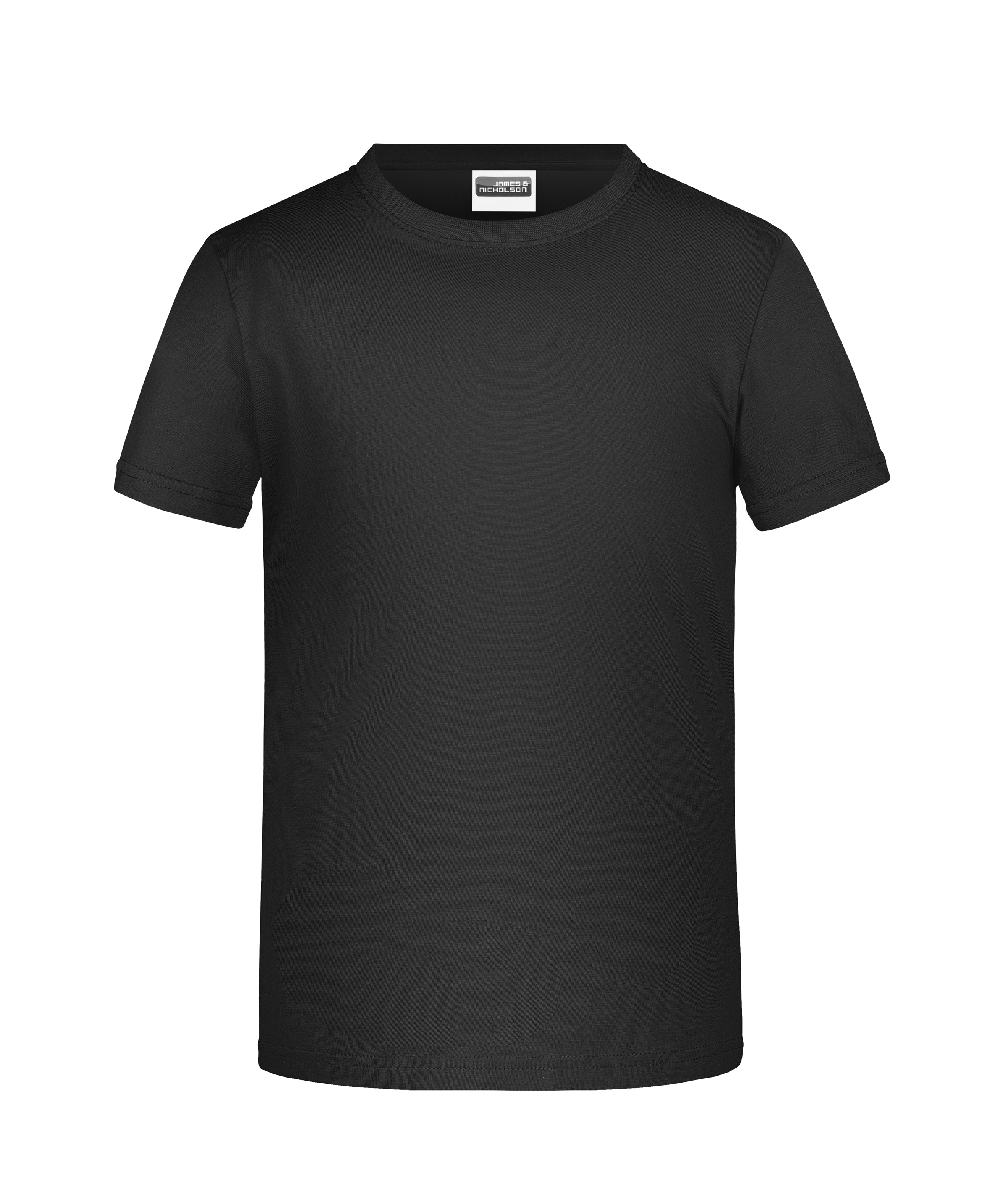 James & Nicholson Basic Jungen T-Shirt black
