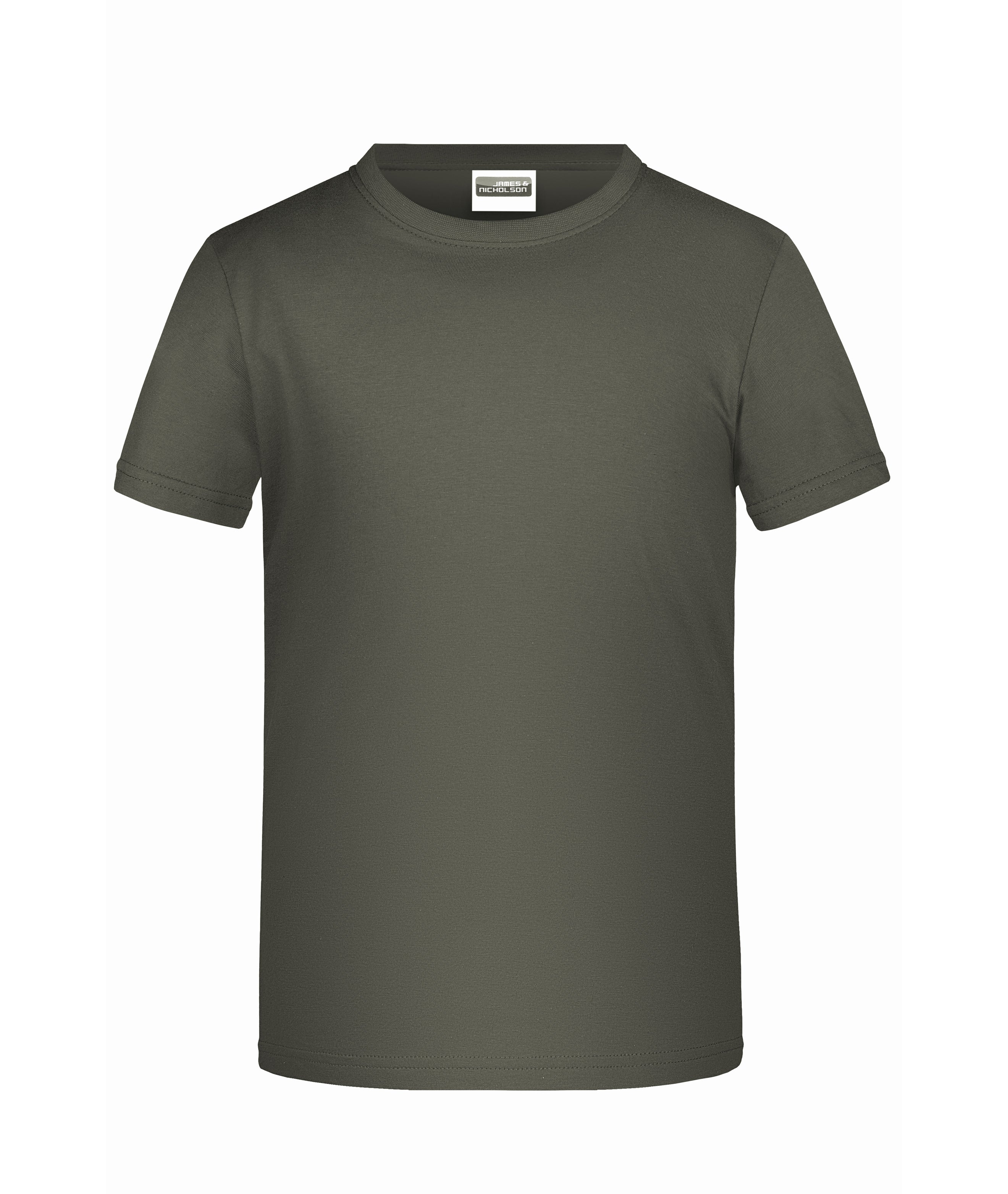 James & Nicholson Basic Jungen T-Shirt dark-grey