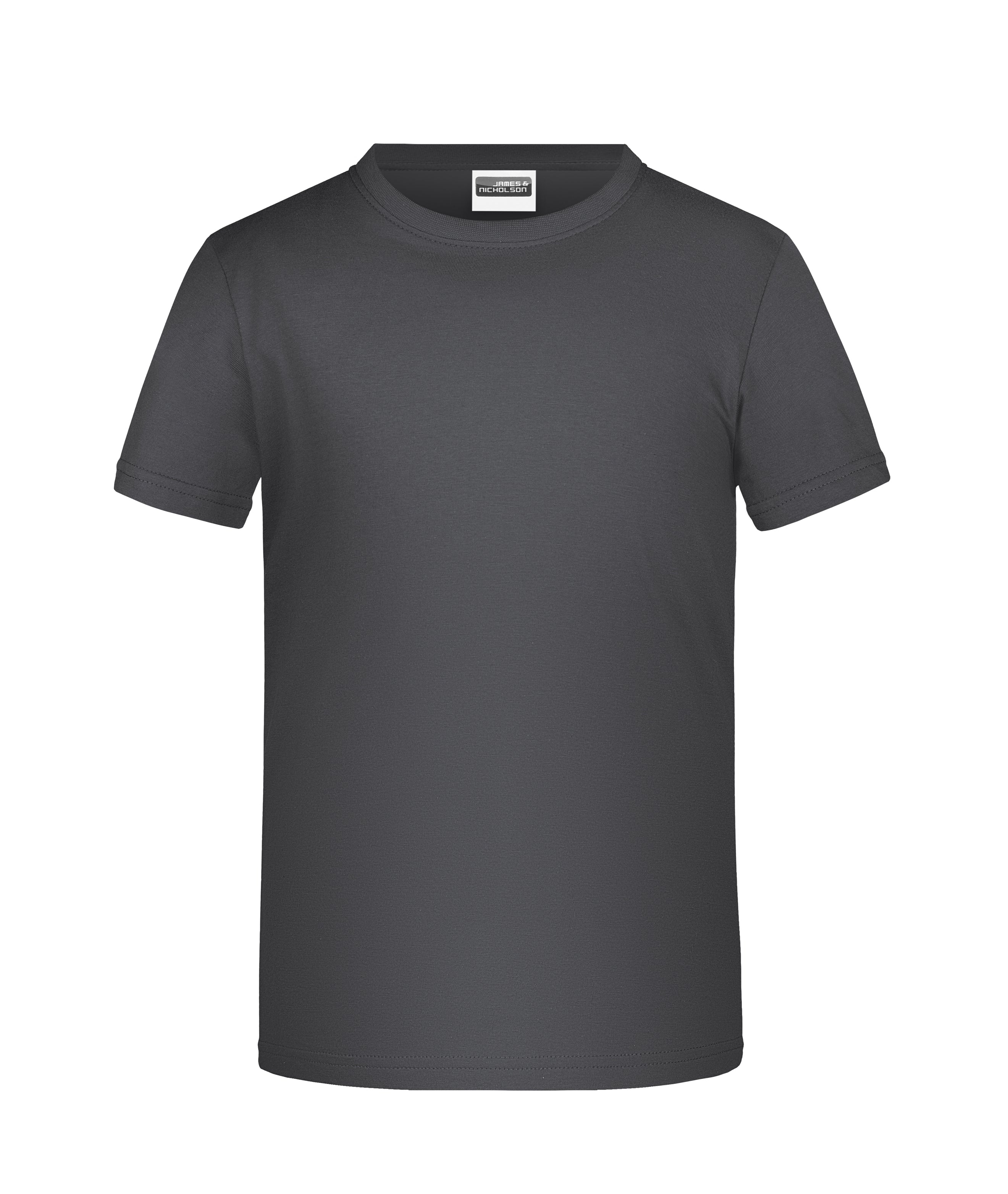 James & Nicholson Basic Jungen T-Shirt graphite