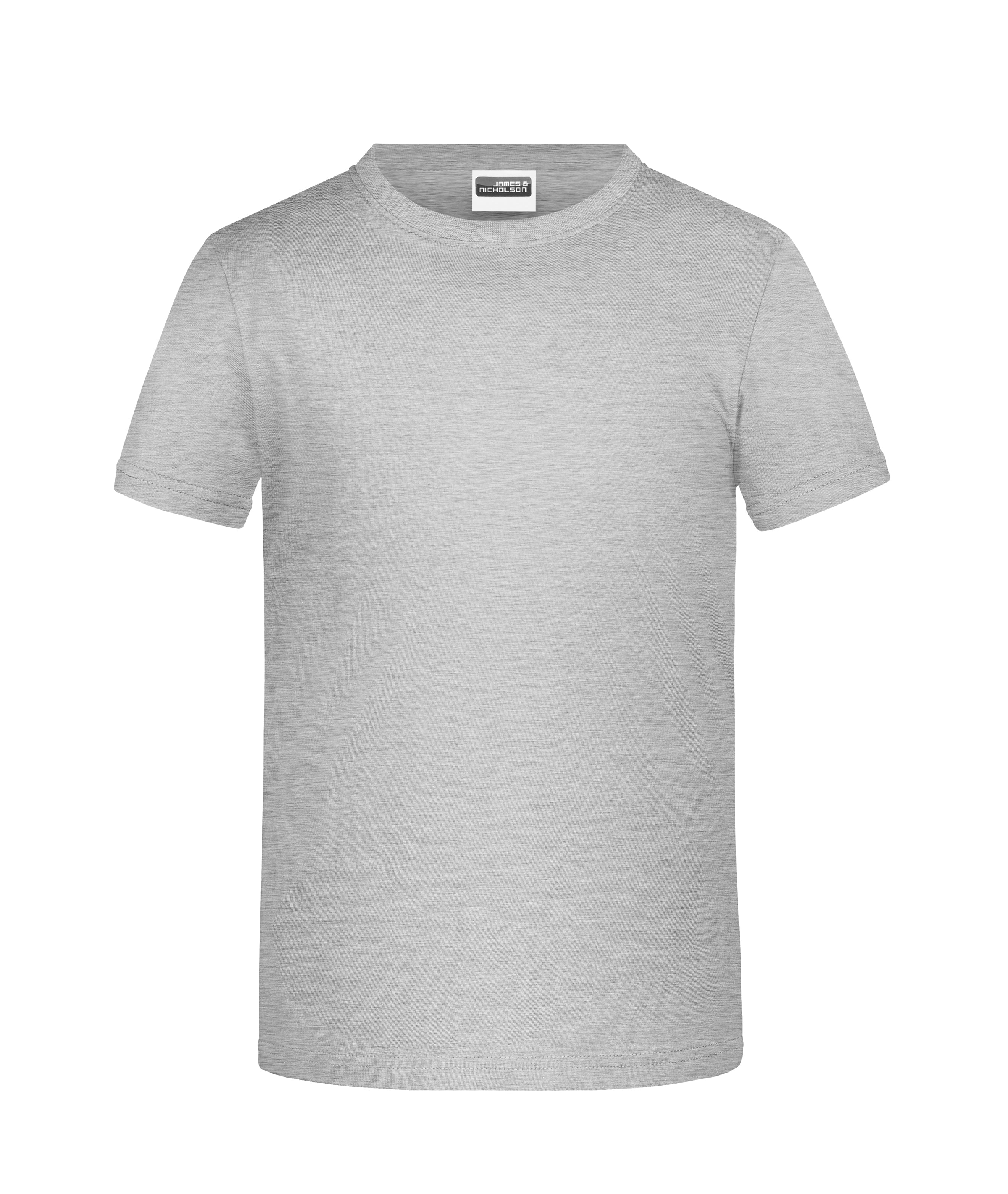 James & Nicholson Basic Jungen T-Shirt grey-heather