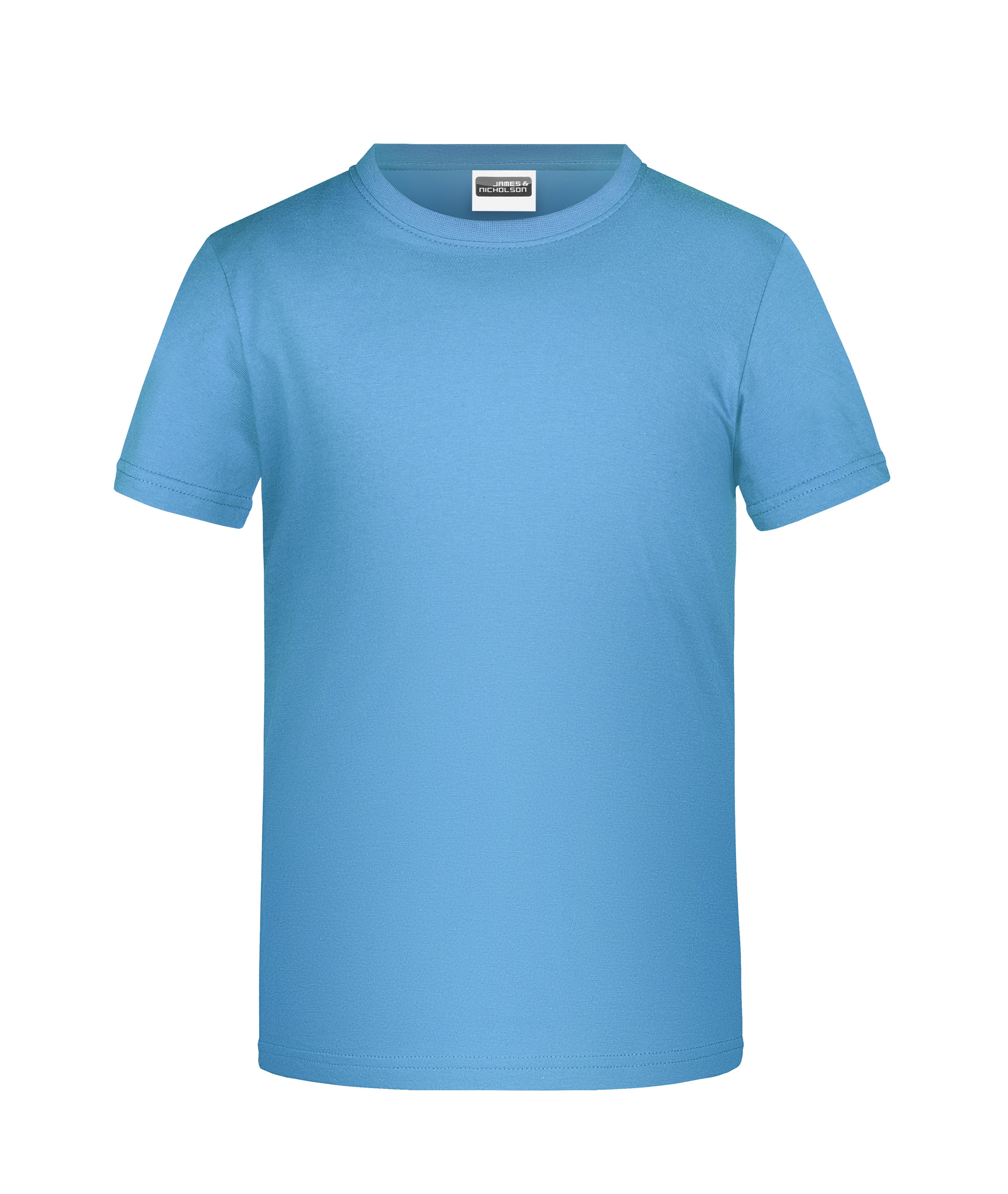 James & Nicholson Basic Jungen T-Shirt sky-blue