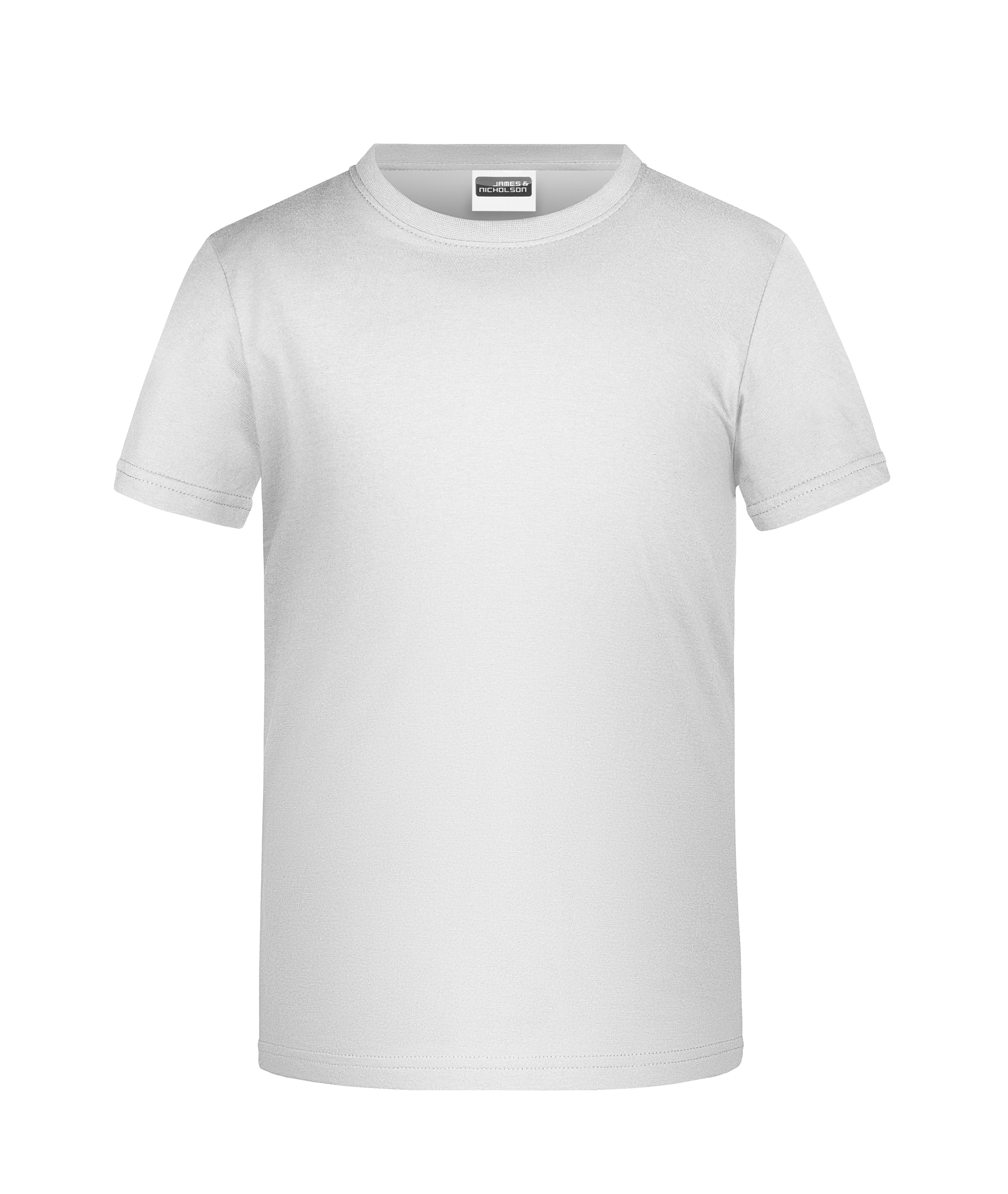 James & Nicholson Basic Jungen T-Shirt white