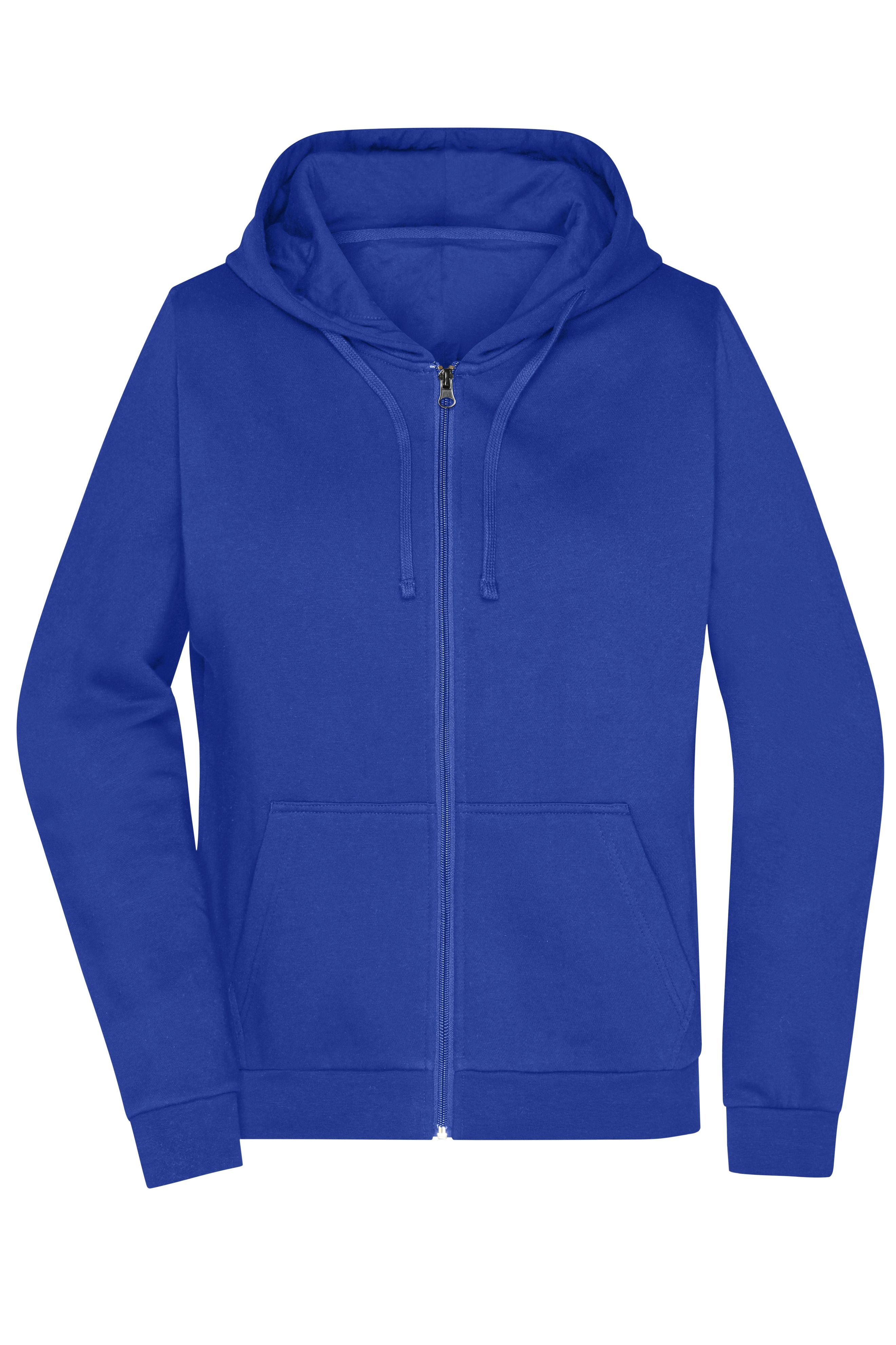James & Nicholson Damen Basic Kapuzen-Sweatjacke dark-royal