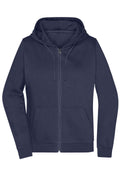 James & Nicholson Damen Basic Kapuzen-Sweatjacke navy