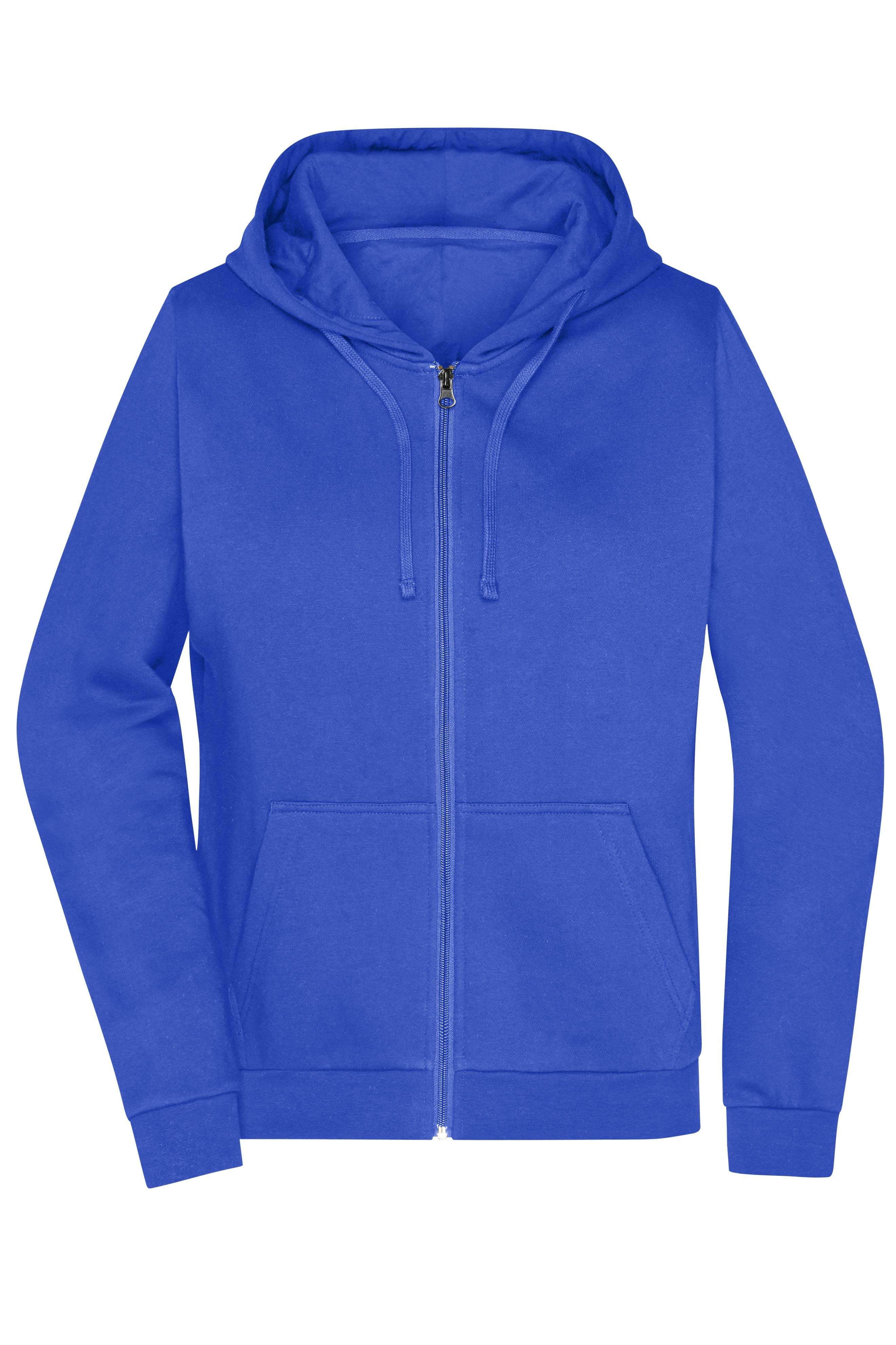 James & Nicholson Damen Basic Kapuzen-Sweatjacke royal