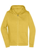 James & Nicholson Damen Basic Kapuzen-Sweatjacke yellow