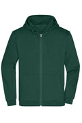 James & Nicholson Herren Basic Kapuzen-Sweatjacke dark-green