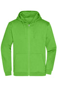 James & Nicholson Herren Basic Kapuzen-Sweatjacke lime-green