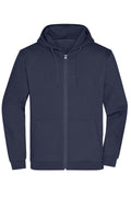 James & Nicholson Herren Basic Kapuzen-Sweatjacke navy