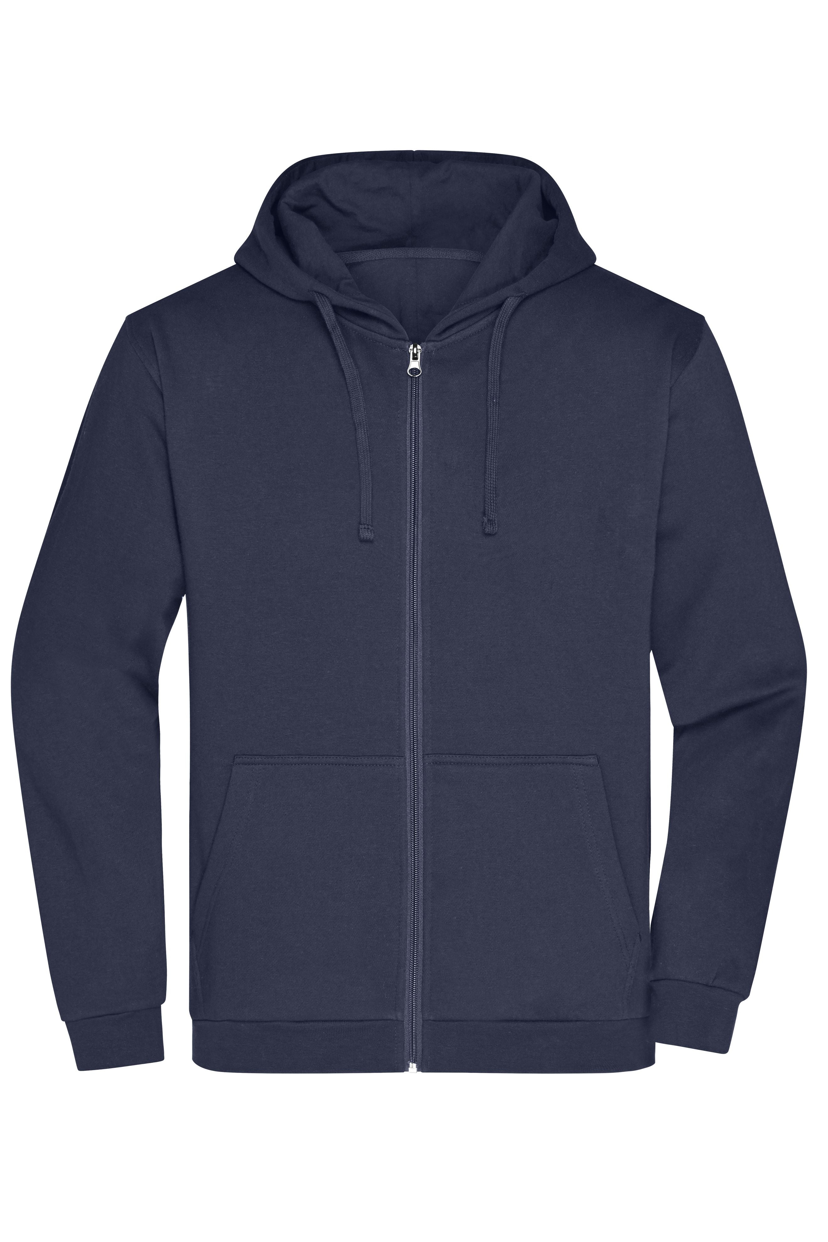 James & Nicholson Herren Basic Kapuzen-Sweatjacke navy