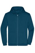 James & Nicholson Herren Basic Kapuzen-Sweatjacke petrol