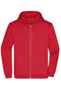 James & Nicholson Herren Basic Kapuzen-Sweatjacke red