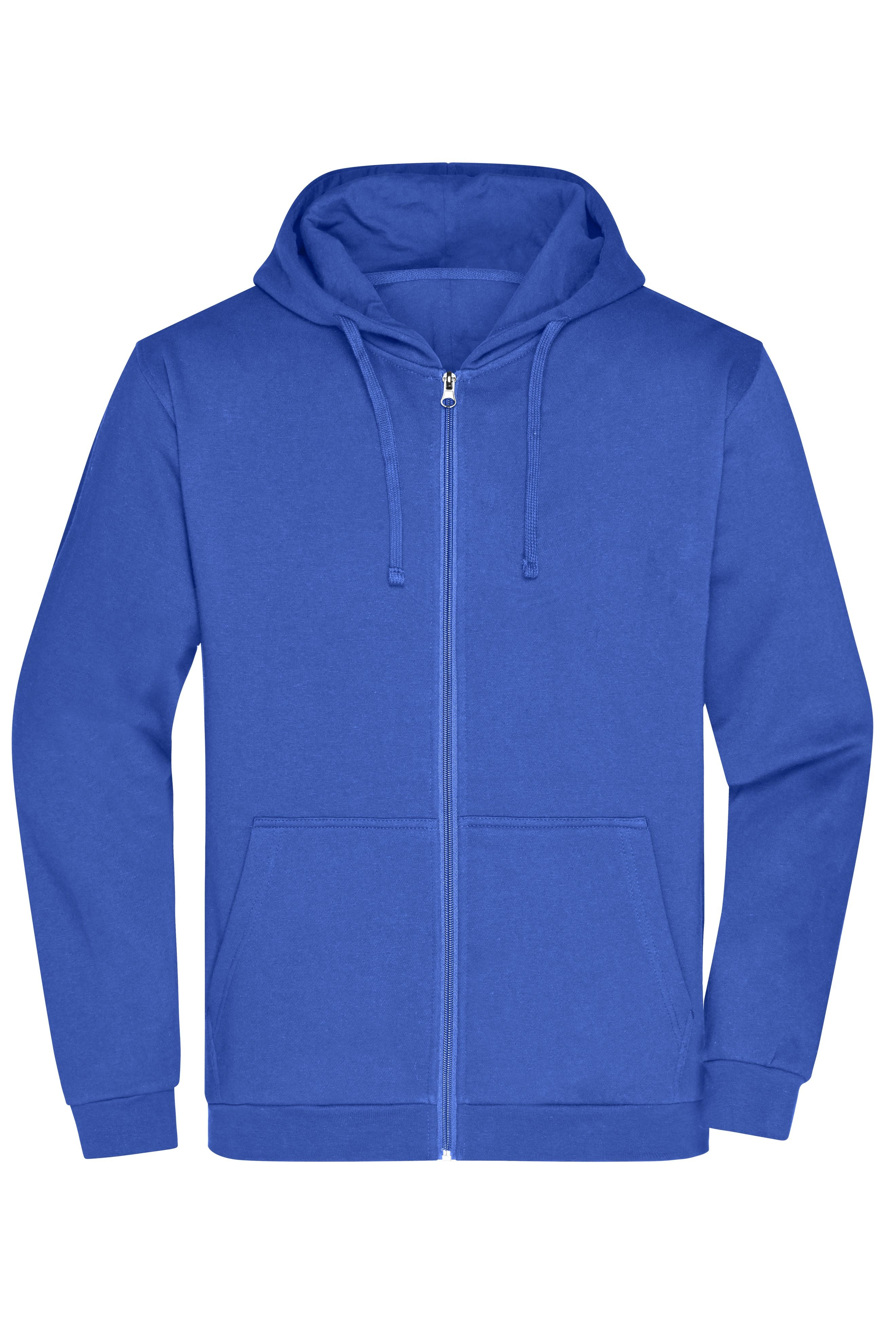 James & Nicholson Herren Basic Kapuzen-Sweatjacke royal