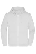 James & Nicholson Herren Basic Kapuzen-Sweatjacke white