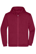 James & Nicholson Herren Basic Kapuzen-Sweatjacke wine