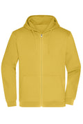 James & Nicholson Herren Basic Kapuzen-Sweatjacke yellow