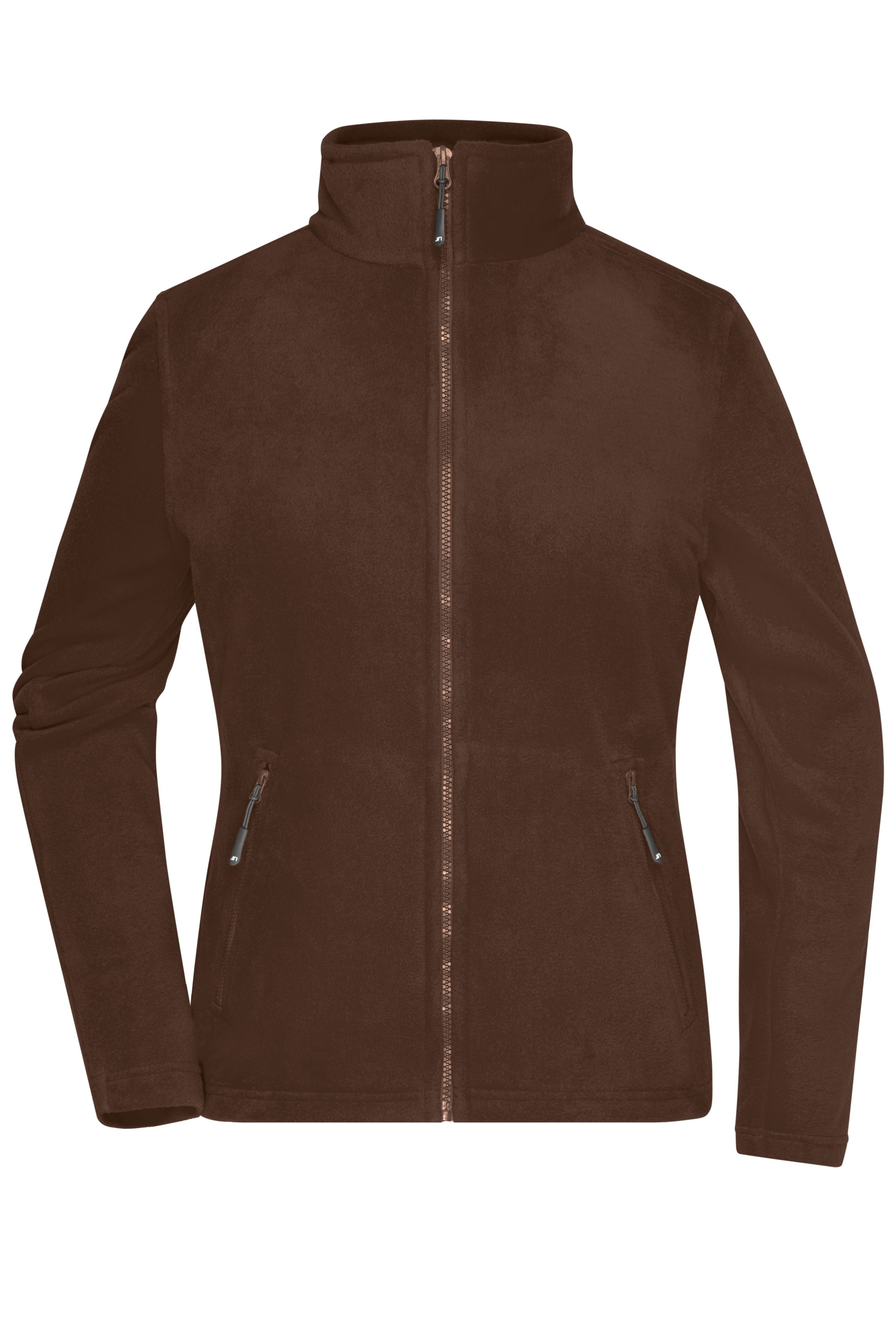 James & Nicholson Damen Microfleece Jacke brown