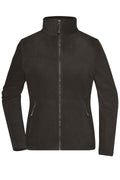 James & Nicholson Damen Microfleece Jacke dark-grey